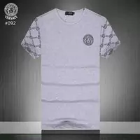 versace jeans tshirt imprime new epaule fleur gris